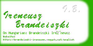 ireneusz brandeiszki business card